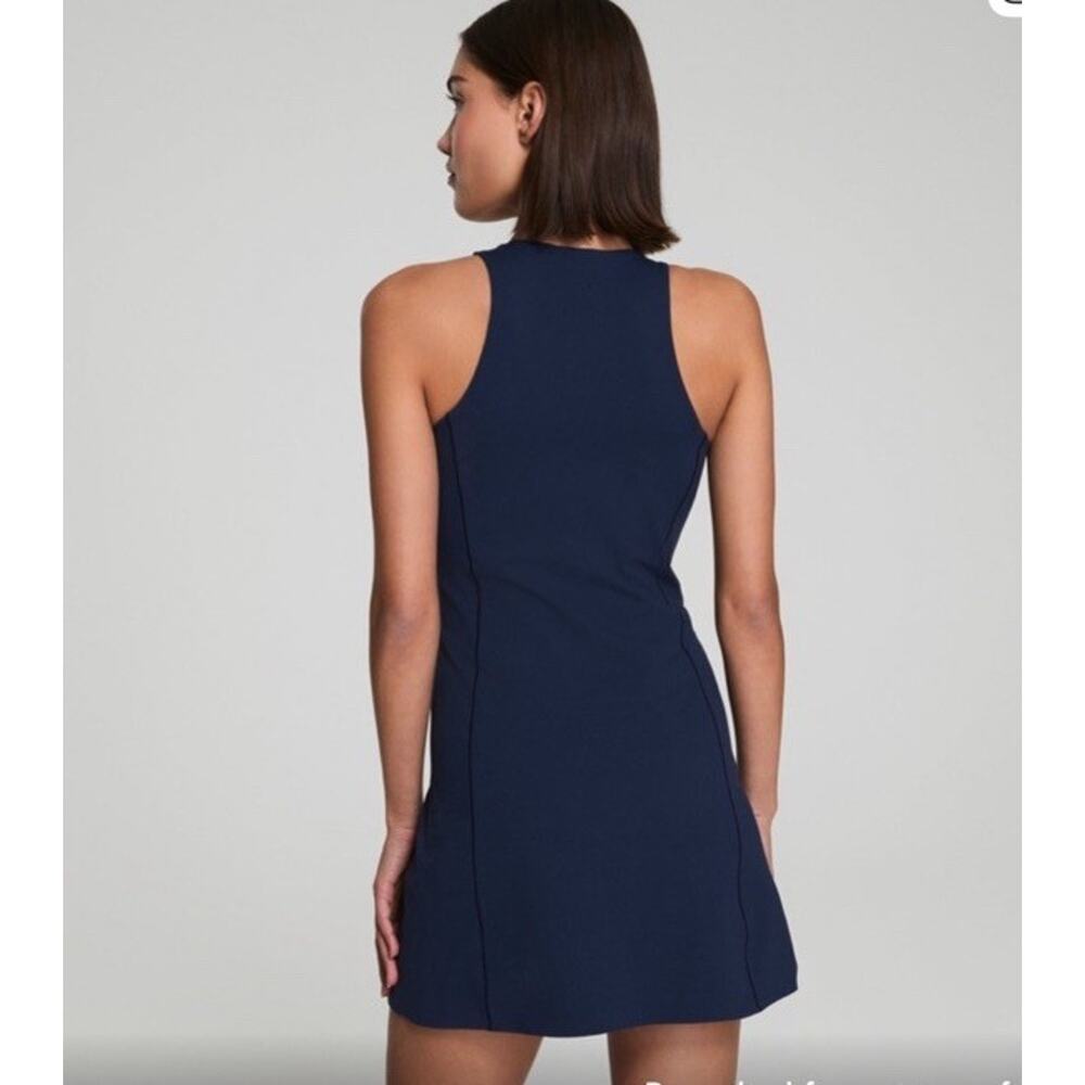 SPANX Shape Get Moving Zip Front Dress Shorts Underneath Navy Sz M NEW NWT $138 - Picture 2 of 15